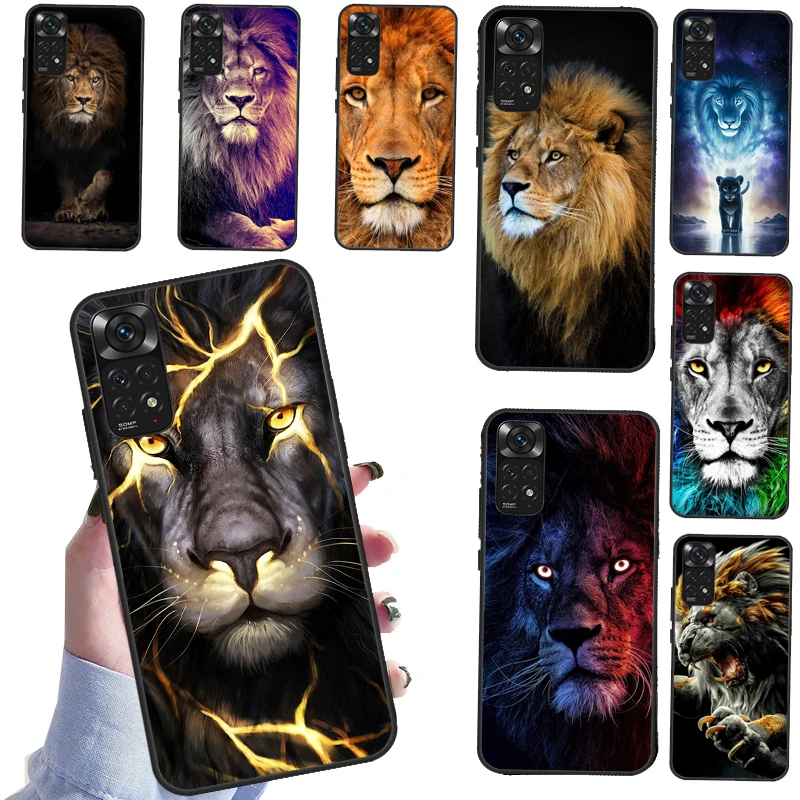 Animaux lion Newly Arrived Phone Case For Xiaomi Redmi Note 11 10 9 Pro Note 10S 9S 8T 9A 9T 9C 8 7 Soft Back Cover