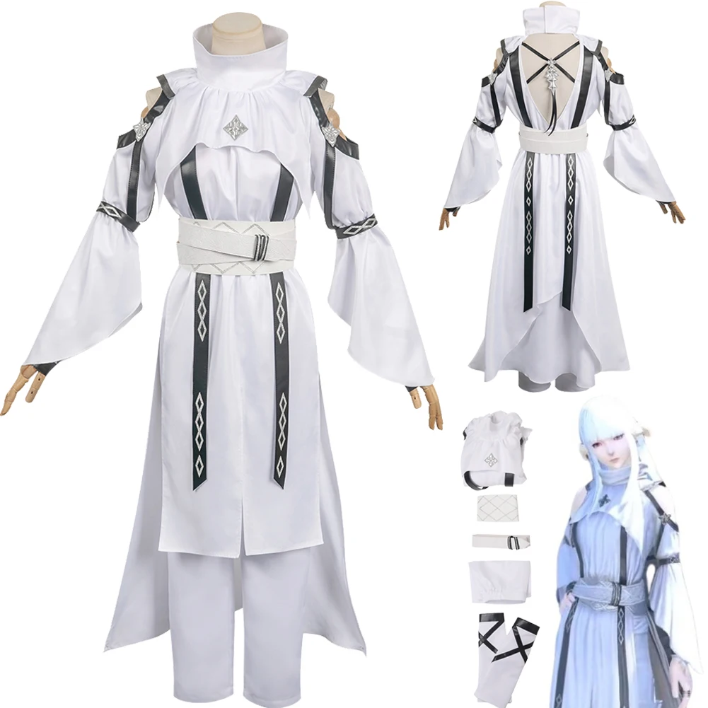 

Game Final Fantasy XIV Cosplay FF14 Limbo Chiton Healing Suits Costume Set Girls Women Adult Disguise Halloween Carnival Suit