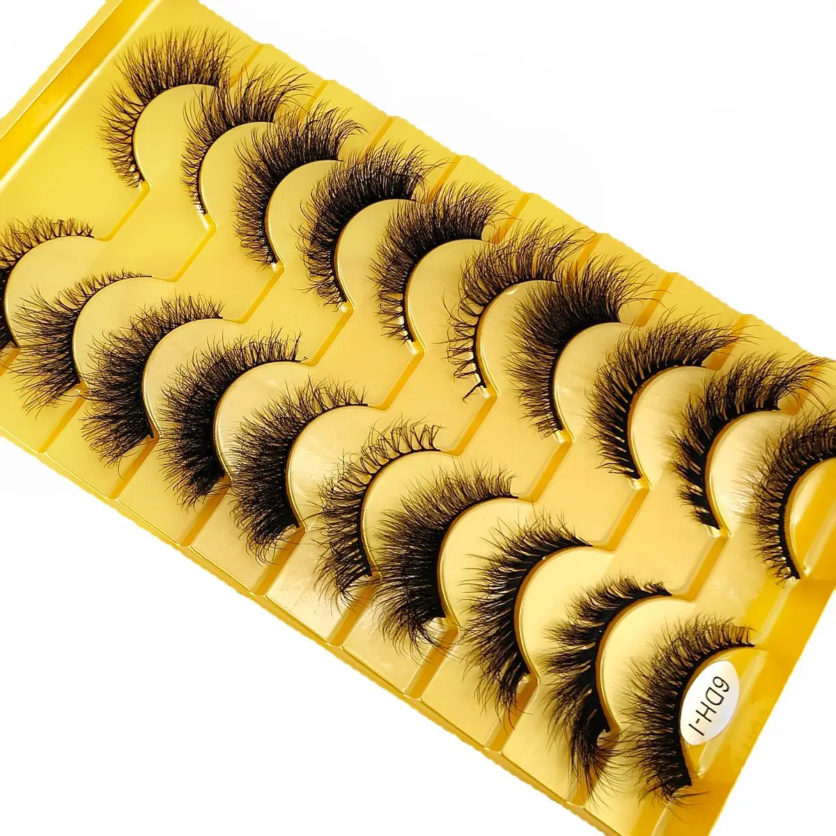 10 Pairs Wispy Eyelashes Cat Eye Lashes Look Like Eye Lift Effect Lash Extension Natural Fluffy End Eye Elongated False Lashes