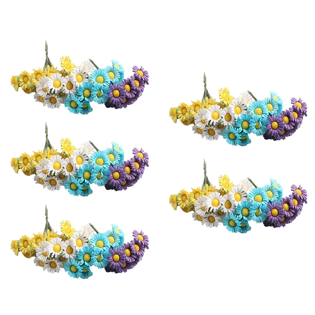 

20pcs Artificial Daisy Flowers Decoration MiniatureFlowers Bouquet Home Wedding Bedroom Garden Balcony Office Party