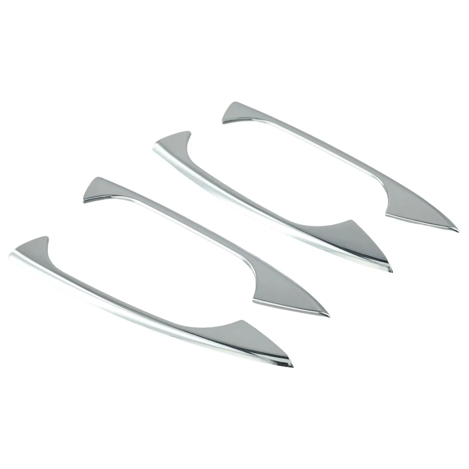 

Car Handle Cover Color Silver Chrome Door Handle Cover Stylish Design Easy Installation Precise Fit Seamless Look