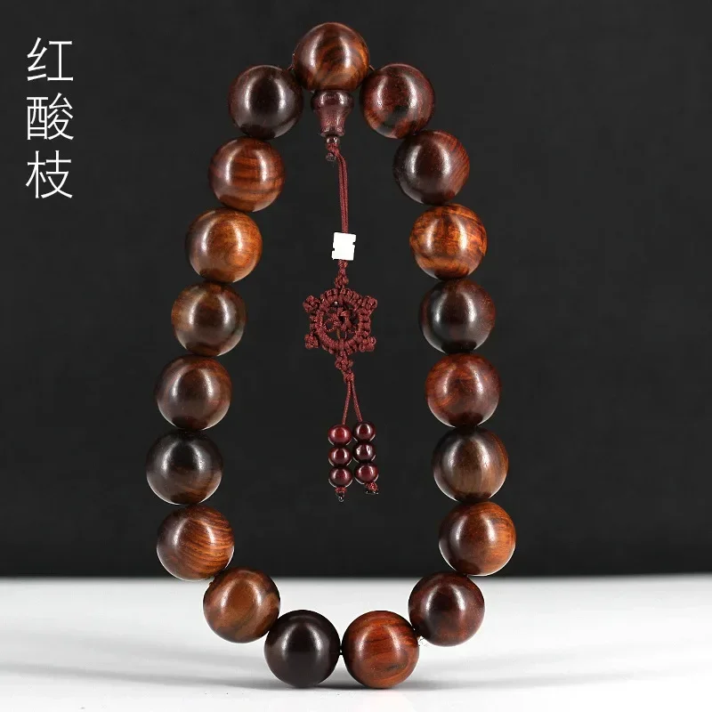 

Laos red acid branch Buddhist beads car hanging hand-held rosary wood hanging ornaments play mahogany car accessories