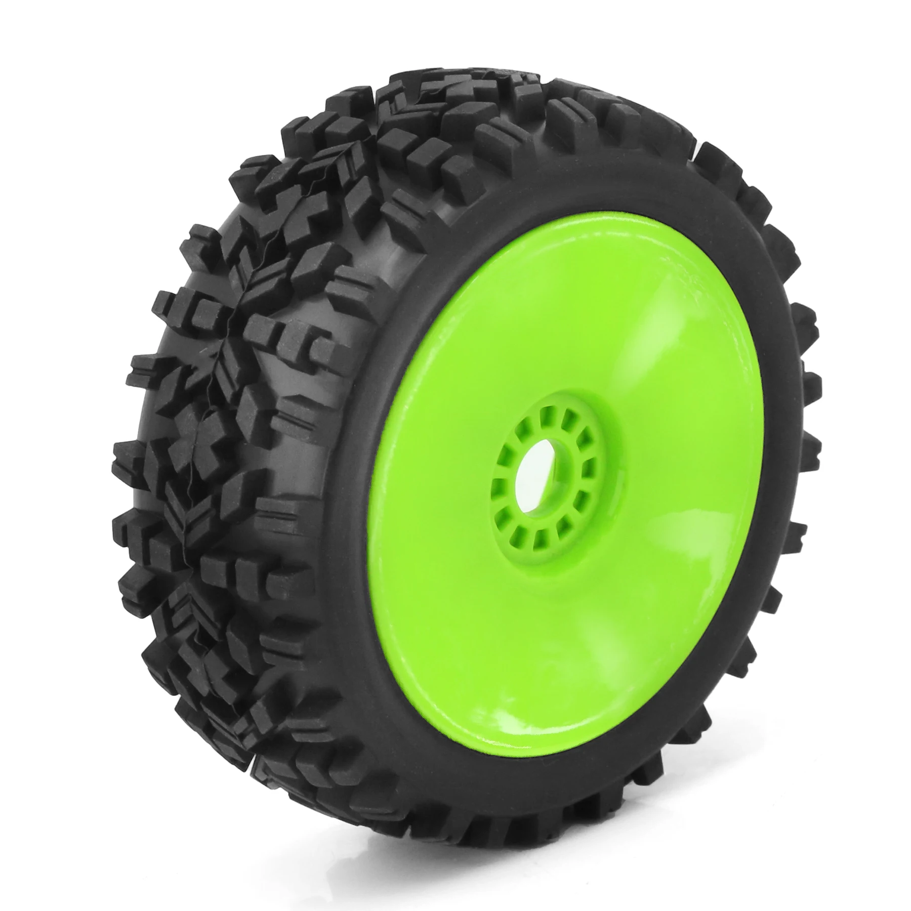 RC 1/8 Buggy Tires and Wheels 17mm Hex Rubber Off Road Tyres for 1:8 Buggy Truck Car HSP Kyosho MP10 VRX HPI Hobao ARRMA Typhon