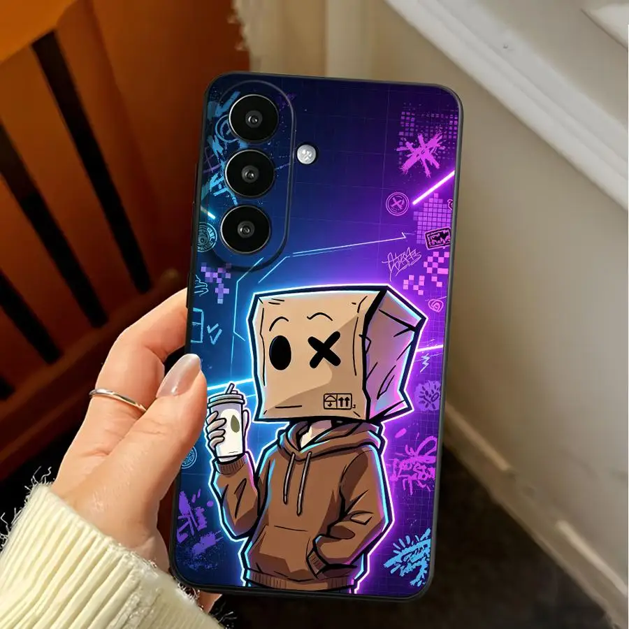 Case for Samsung Galaxy S26 Ultra S21 FE S23 S24 Note 20 8 9 10 S25 Plus S20 S10 S9 S25+ S24+ S26+ Phone Cover Graffiti Paper