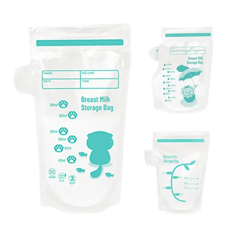 

30pcs Breast Milk Storage 120/180/250 ml Breast Milk Storage Bags BPA Free Anti-break Milk Freezer Bag Baby Food Store accessory