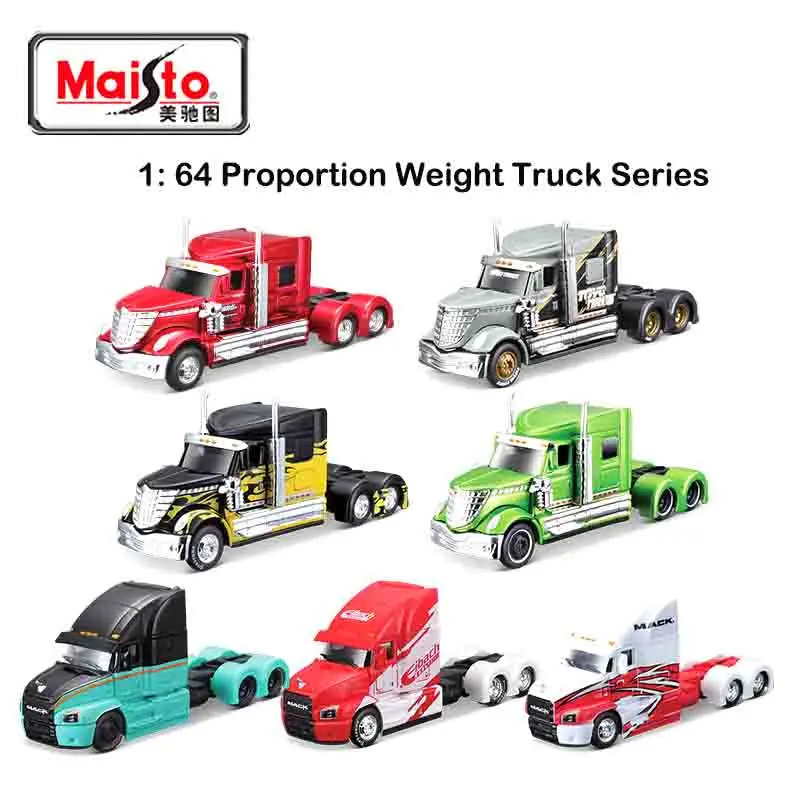 

Maisto 1:64 Mercedes-Benz MACK Anthem Международная модель прицепа, имитация модели автомобиля, игрушка из сплава, мужская коллекция, подарок