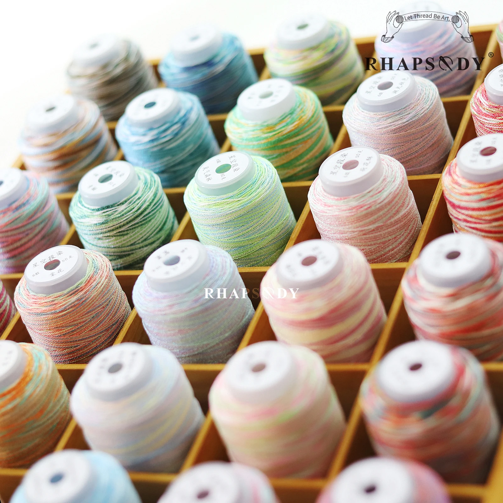 Rhapsody Glitzer-Metallic-Polyesterfaden, 6 Fäden, 29, gemischte Farben, zum Nähen, für DIY-Projekte, zum Weben, für Freundschaftsbänder und zum Zopfen. – Detail 13