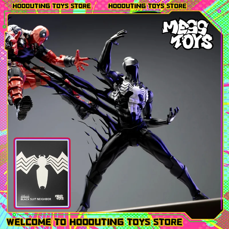 متوفر في المخزون CT Toys MessToys العنكبوت الشكل سيمبيوت السم الأسود العنكبوت فوضى اللعب سبايدرمان عمل أرقام أنيمي تمثال لعبة مجسمة #1
