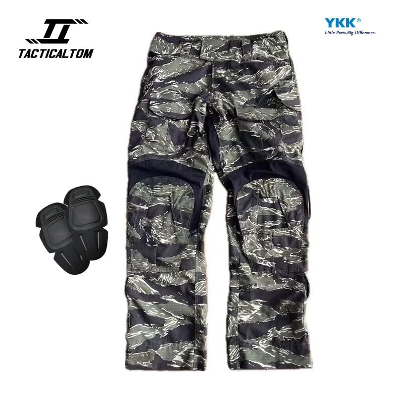 Tactical Tom GEN3 combat pants, jungle tiger camouflage, outdoor sports city commuting pants, tear resistant and durable