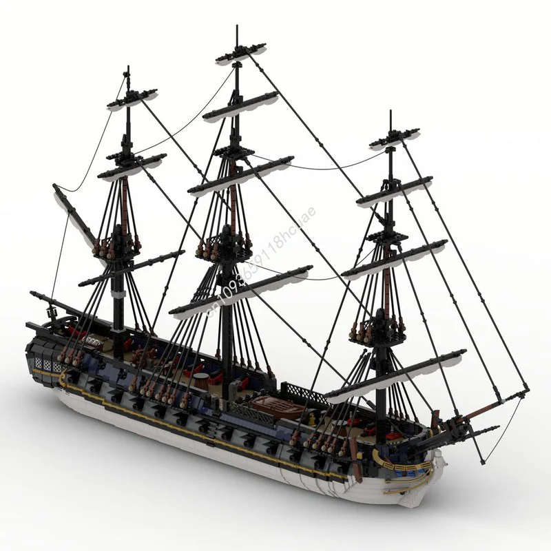 7273 stücke MOC Fregatte Surveillante Piratesed Modell Bausteine Architektur Spielzeug Montieren DIY Idee Weihnachten Geschenk Kinder Geburtstag