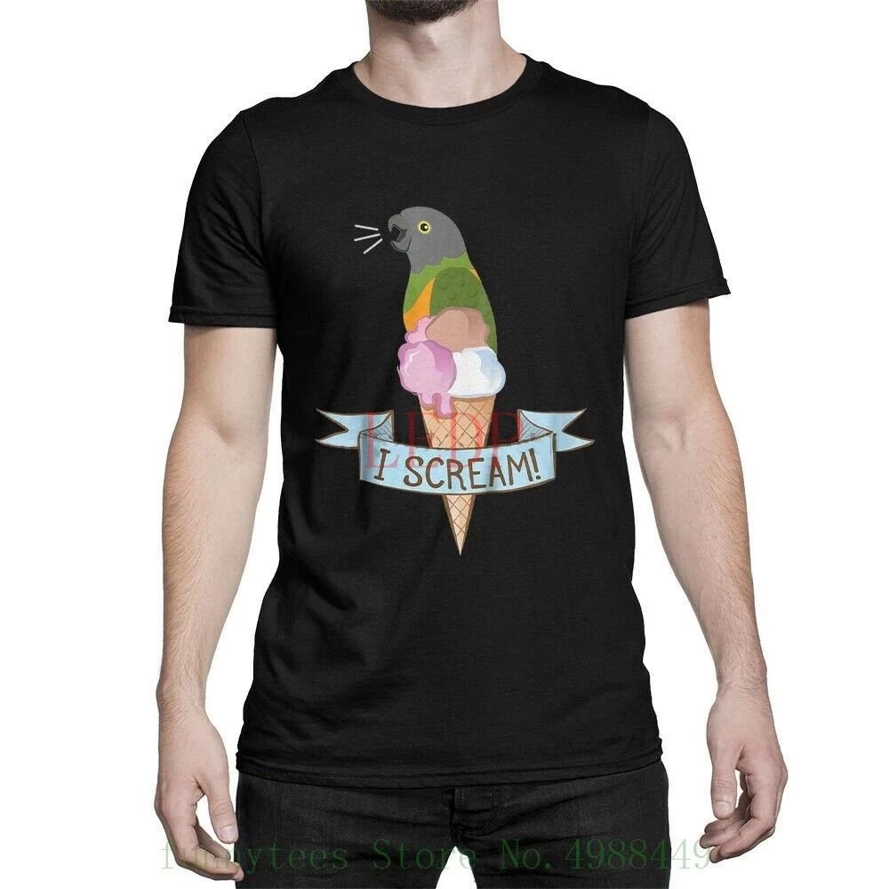 Screm Birb I Scream Funny T Shirt Screaming Bird Ice Cream Tee Men All Sizes