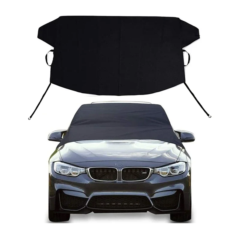 Longyang Winter Antifreeze Windshield Snowshade Waterproof Cover Car Portable Front Windscreen 600D Oxford Car Snow Shade