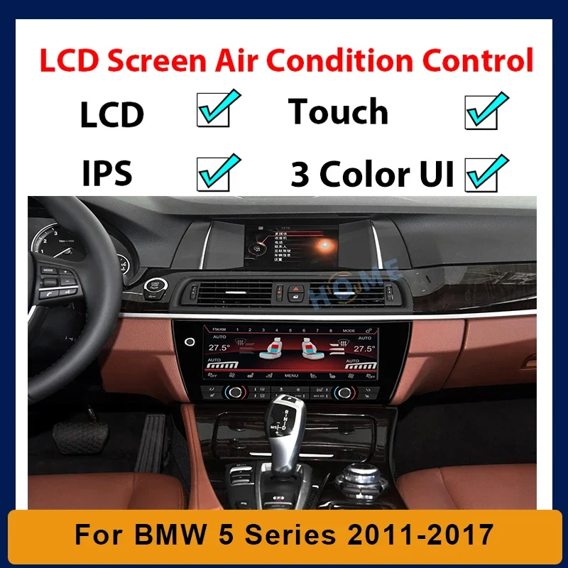 LCD Climate Control AC Panel For BMW 5 Series F10 F11 F18 2011-2017 Air Conditioning Control