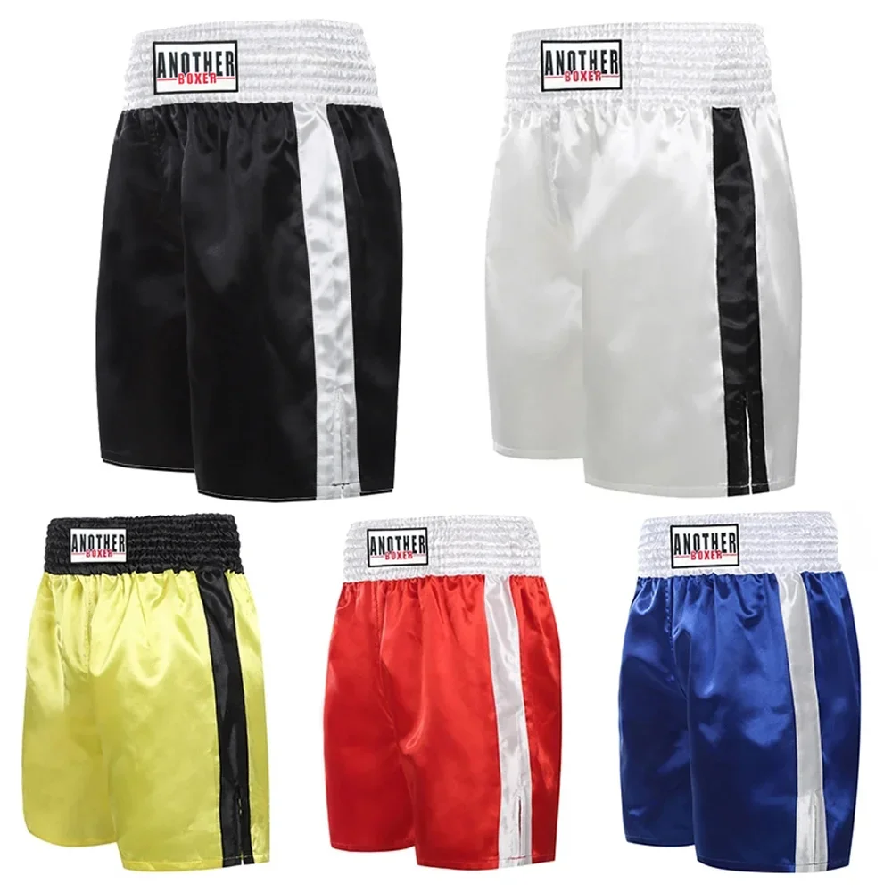 Muay Thai Fight Shorts Unisex Kick Boxing Pants Women Men Kids MMA Training Shorts Competition Game Sanda Grappling Clothes