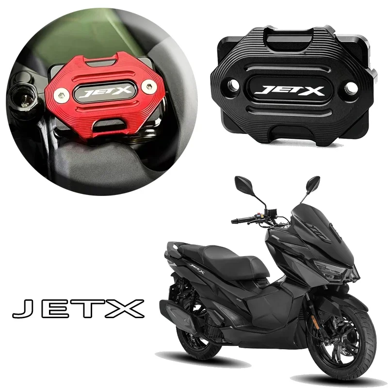 2026 high quality Accessories For JETX-125 JETX-150 Aluminum Front Brake Clutch Rear Brake Fluid Reservoir Cover double-layer