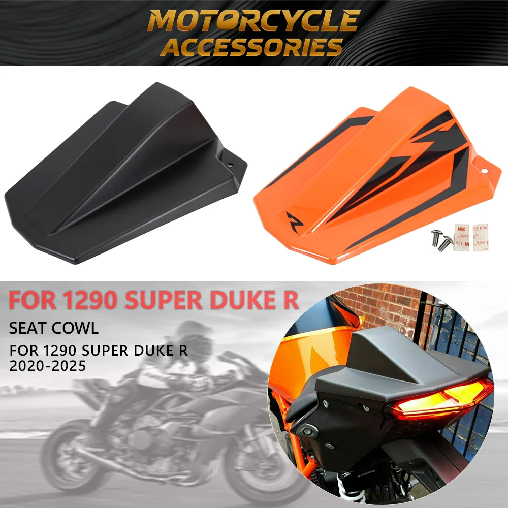 

Motorcycle Rear Seat Cover Cowl Fairing Pillion For 1290 Super Duke R 2020 2021 Accessories Orange Black