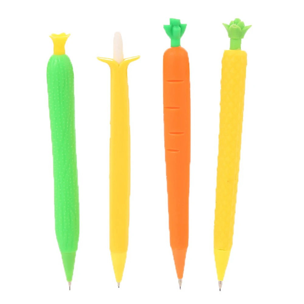 

48Pcs 0.7mm Lead Plastic Cute Carrot Mechanical Pencil Automatic Pencil Black Colorful Refill Drawing Writing Propelling Pencil