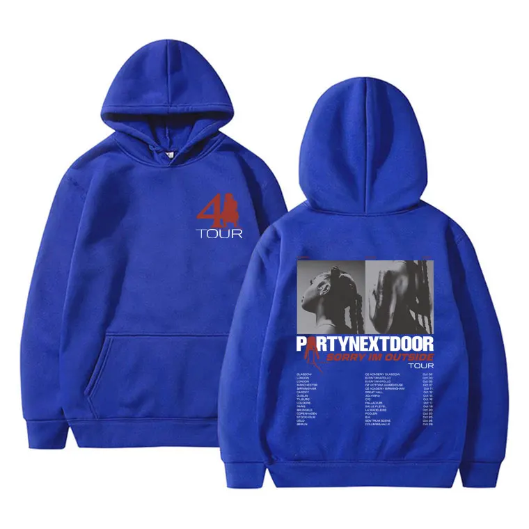 Rapper Partynextdoor PARTYNEXTDOOR 4 Tour Graphic Hoodie Real Woman Merch Tracksuit Men Women Hip Hop Vintage Oversized Hoodies