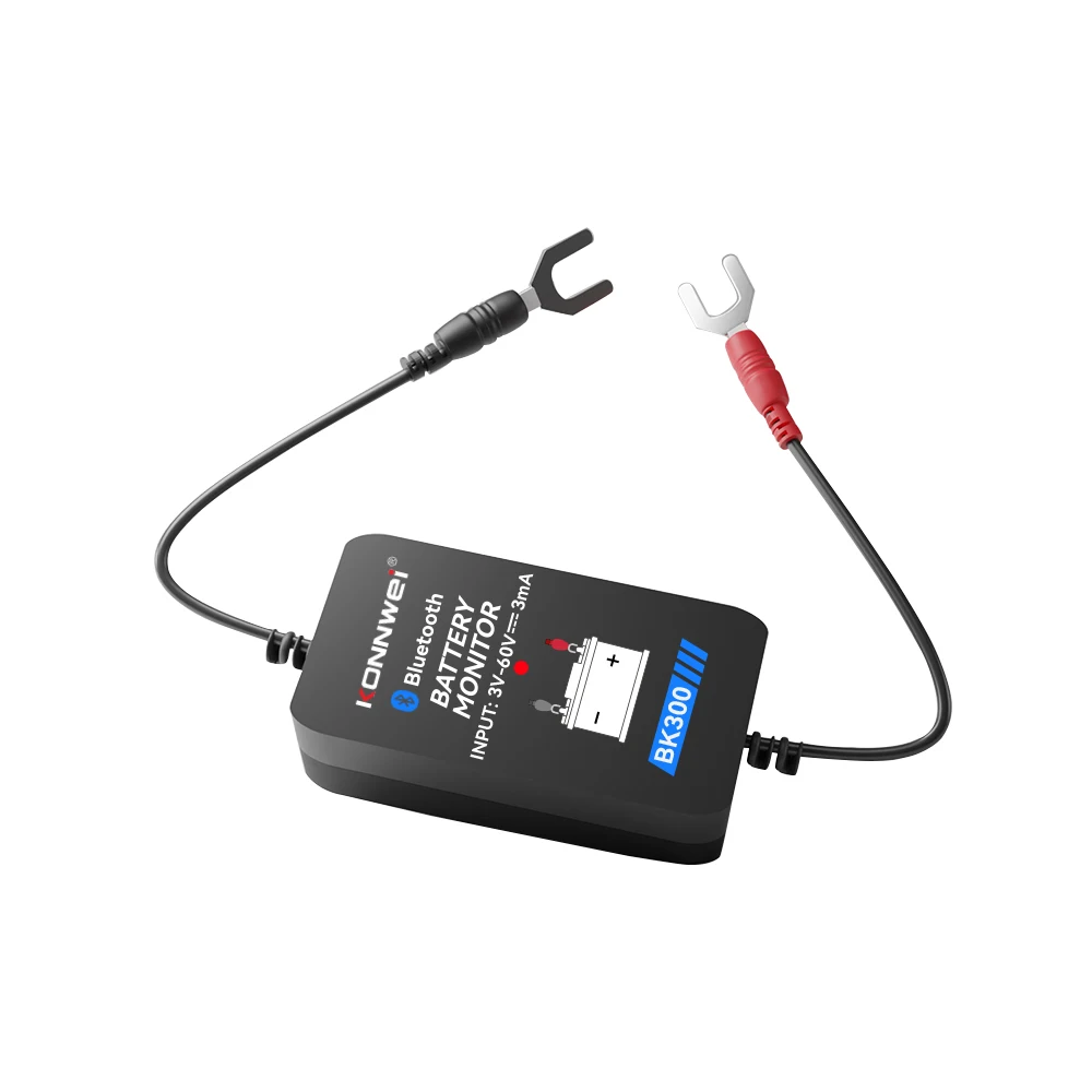 

Детектор автомобильных аккумуляторов KONNWEI BK300 12В/24В с Bluetooth 5.2 для измерения емкости и сопротивления, инструмент для мониторинга автомобильных батарей