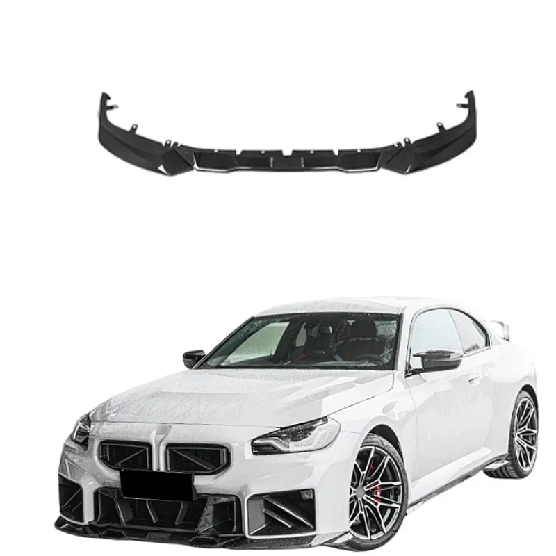 

Передняя губа из сухого углеродного волокна в стиле SQ для переднего бампера 2-й серии G87 M2