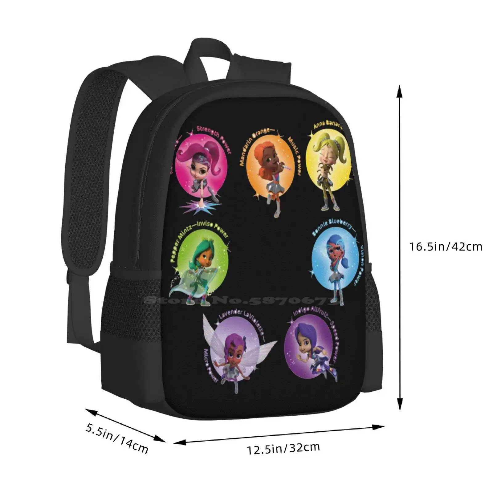 Rainbow Rangers Large Capacity School Backpack Laptop Bags Rainbow Tv Kids Rainbow Rangers Kids