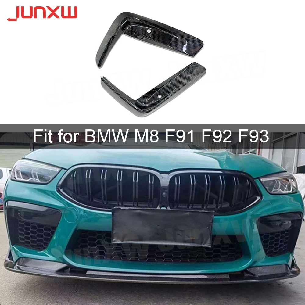 

Carbon Fiber Front Bumper Fog Lamp Eyebrows Cover for BMW M8 F91 F92 F93 2017-2023 FRP Front Bumper Fog Lamp Trims