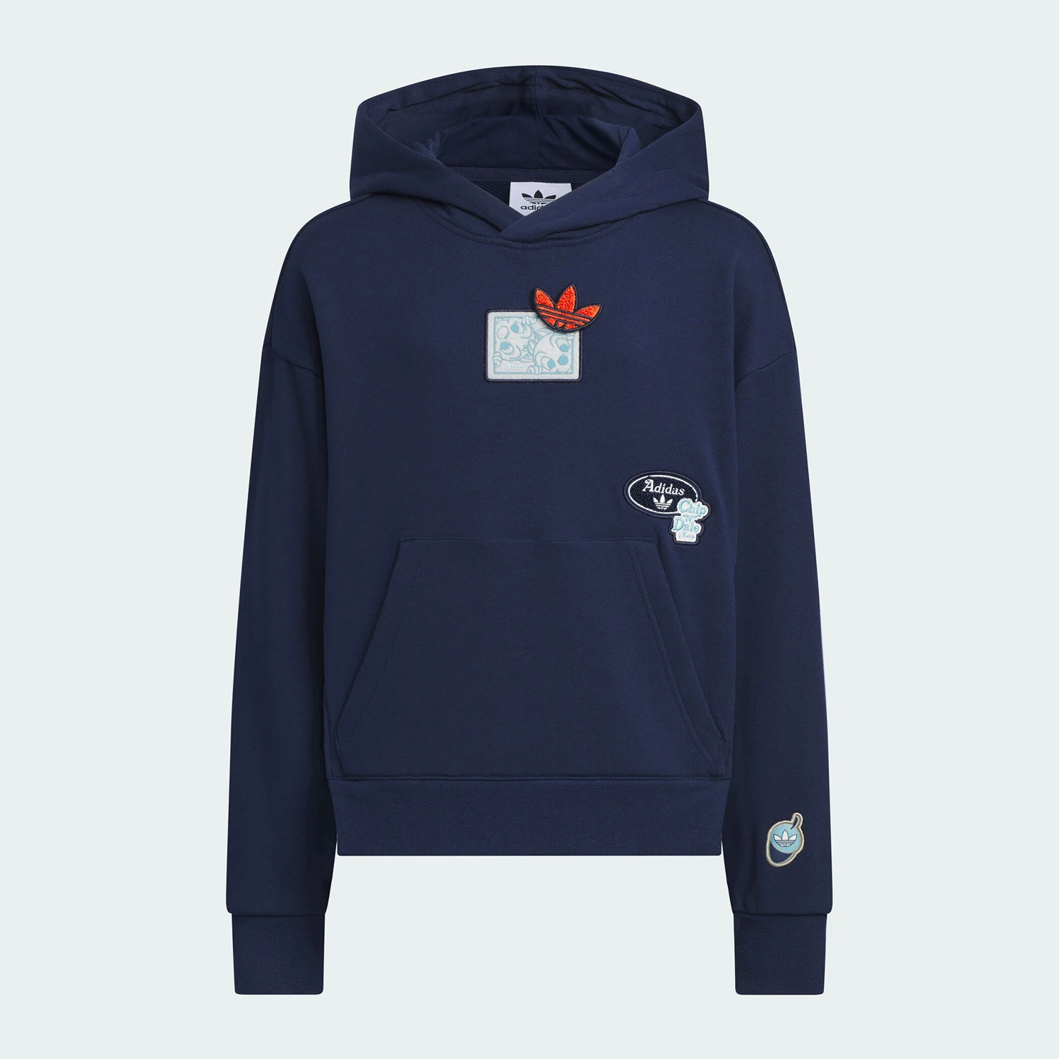 

Adidas Originals Trefoil Big Kids Loose Fit Hooded Outdoor Sweatshirt JC6819