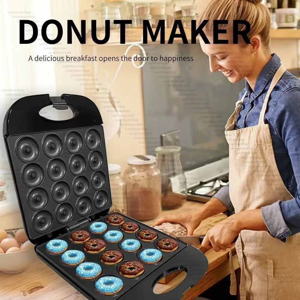 16 Hole Donut Maker Large Electric Cake Breakfast Machine