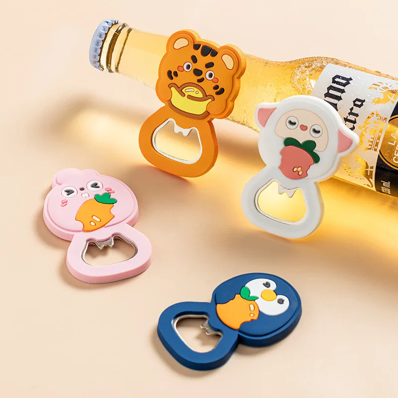 Refrigerator Magnet Creative Bottle Opener Cartoon Opener Multifunction For Kitchen Gadget Fridge Decoration Beverage Opening