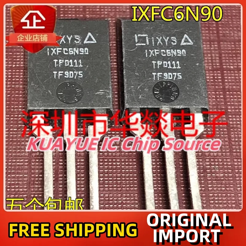 

10PCS-30PCS IXFC6N90 ISOPLUS220 900V 6A Fast Shipping Quality Guarantee