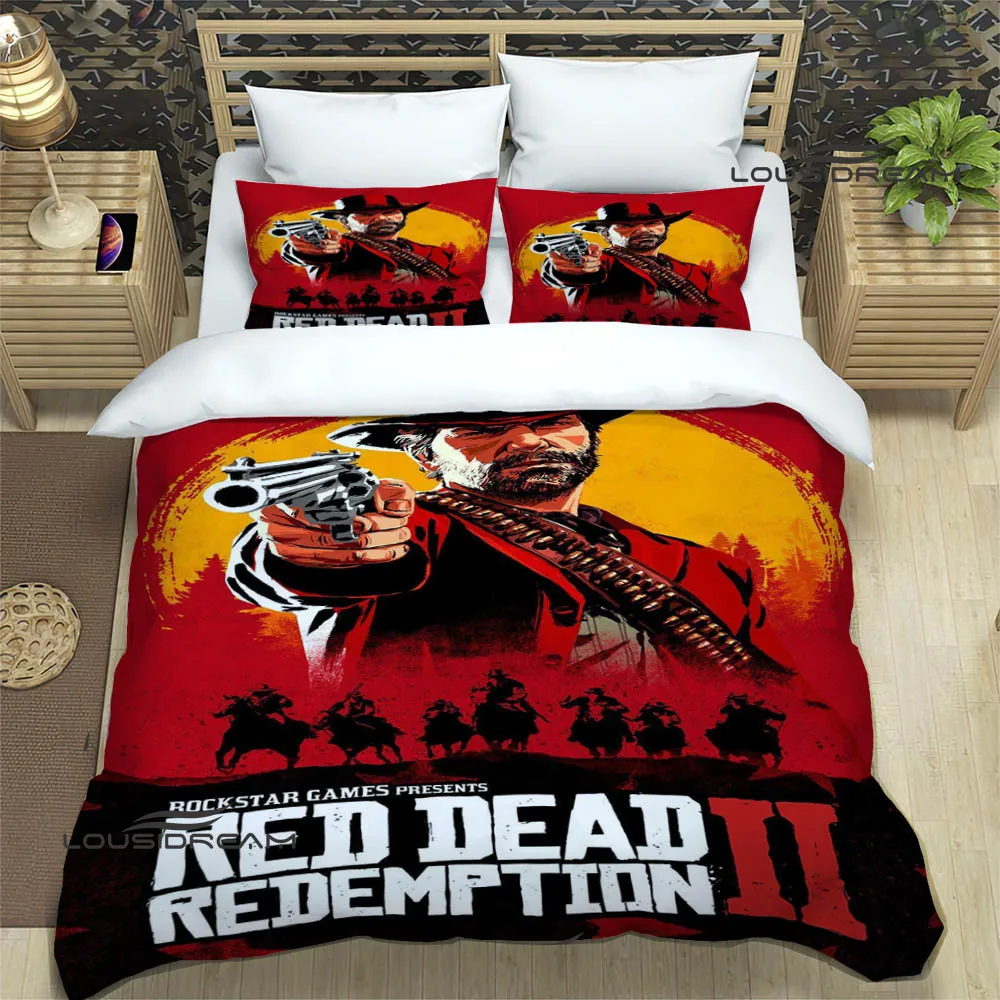 Imagem -05 - Red Dead Redemption Conjunto de Cama Cama Requintada Suprimentos Capa de Edredão Consolador de Luxo Presente de Aniversário Conjuntos