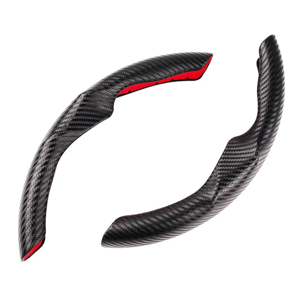 

Long-lasting Use Carbon Fiber Steering Cover Anti-Slip Steering Cover Stylish Appearance Anti-skid Leather Comfortable Grip