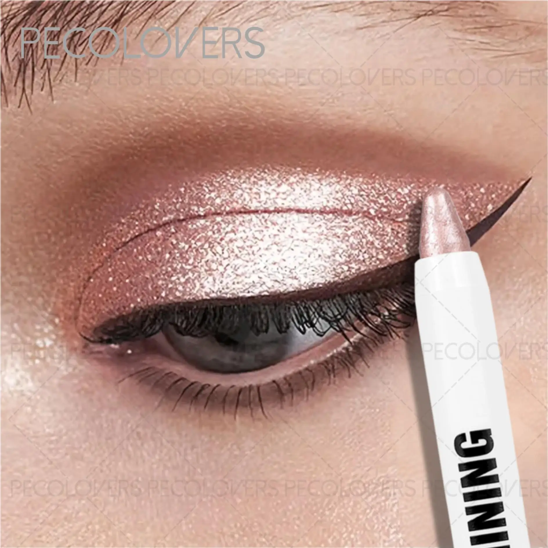 Shimmer Eyeshadow Sticks,Long-Lasting Smudge-Proof & Waterproof Eye Shadow,Shimmer Effects,Perfect for Daily Use and Travel