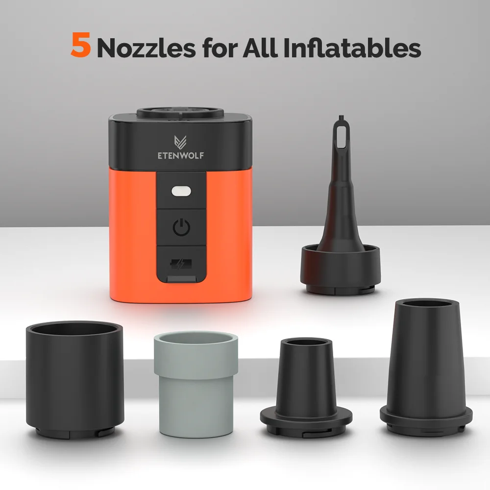 ETENWOLF AIR 3SE Elektrische Luftpumpe 1300mAh Campinglampe Outdoor-Pumpe für Luftmatratzen, Pool-Luftmatratzen, Schlafunterlagen – Detail 16