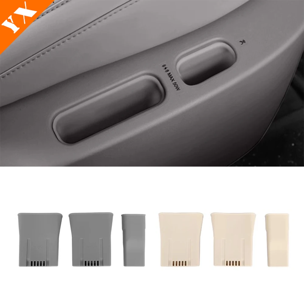 

For Denza N9 2025 2026 accessories Car Second Row Wireless Charging Pad, Wireless Charging Silicone Protective Cover