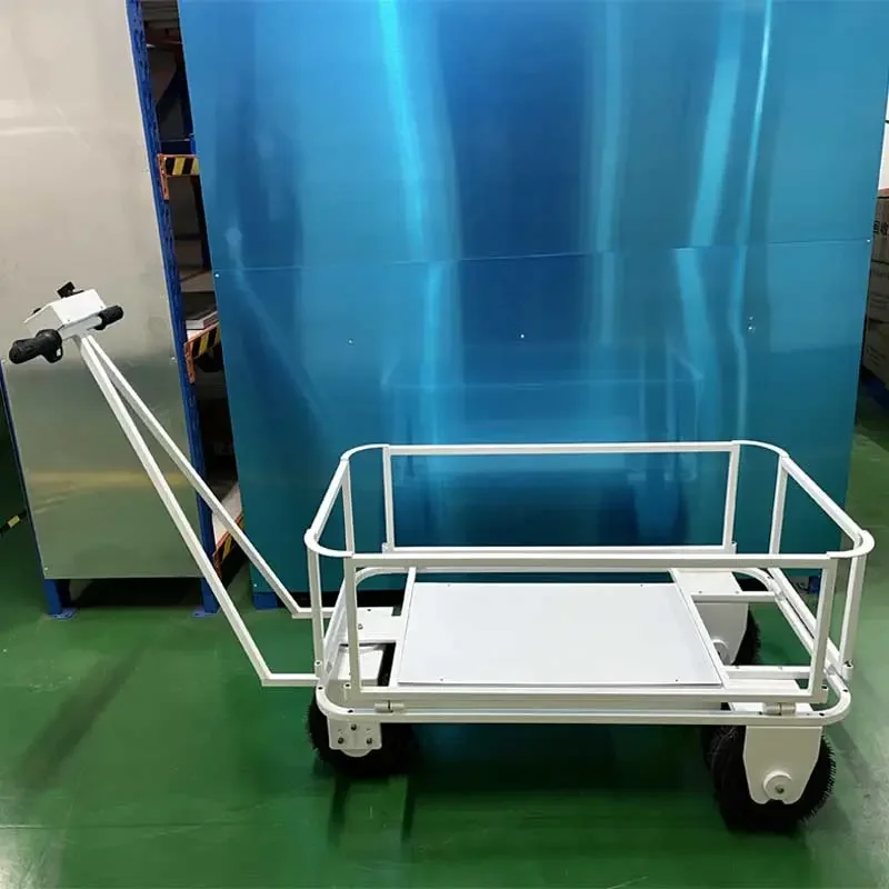 Electric Hand Cart 4 Wheel Metal Foldable Wagon Outdoor Garden Cart Dump Wagon Heavy Duty Steel Cargo Electric Wagon Garden Tool