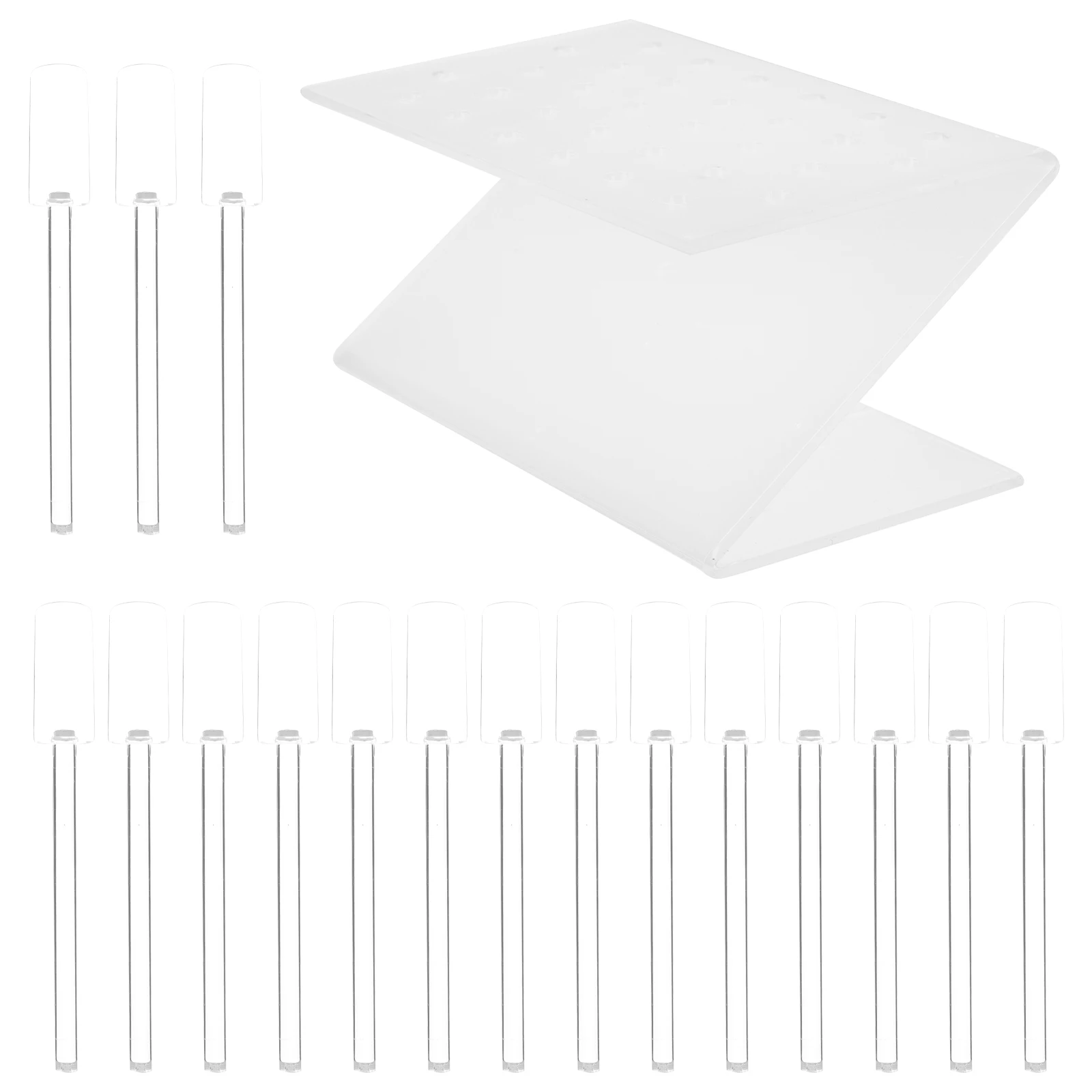 

Practical Nail Display Shelf Durable Storage Rack For Manicure Salon Nail Art Storage Shelf Home ABS Plastic Desktop Organizer