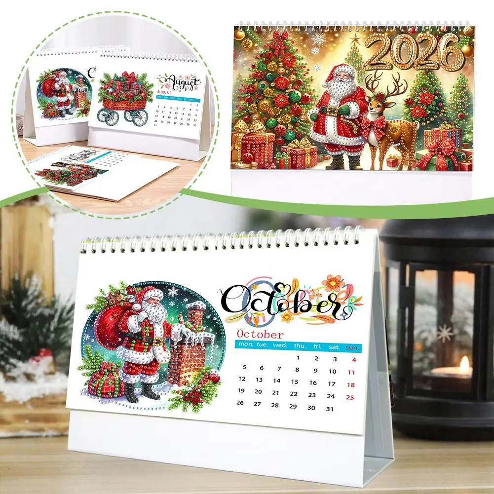 2026 أجندة مكتبية /رزنامة مكتبية لتقوم بها بنفسك طقم فني للمنزل مكتب المدرسة الجدول الزمني لغرفة النوم غرفة المعيشة Z4U1