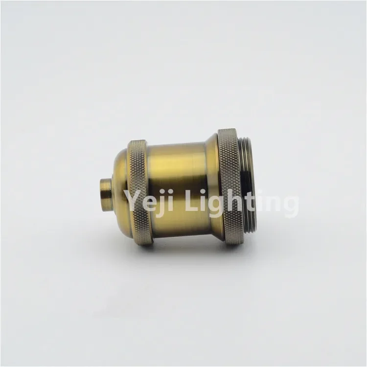 Decorative Colorful  green brozne Lamp holder Edison retro Aluminum cap socket E27 Led bulb Tube light Lighting accessories