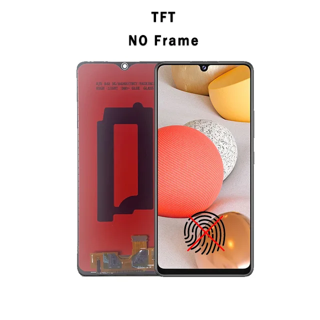 AMOLED Display Voor Samsung Galaxy A42 5G Lcd Touch Screen Digitizer Vergadering Voor Samsung A42 5G lcd-scherm Frame Onderdelen