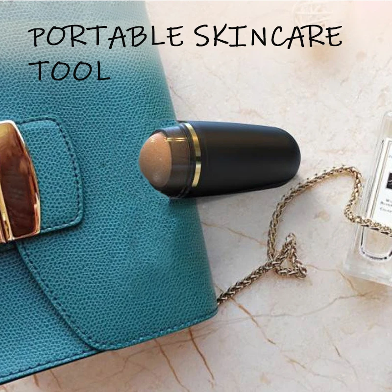 เครื่องนวดทำความสะอาดรูขุมขนเอาแท่งดูดซับน้ำมันบนใบหน้าของใช้ในครัวเรือนแบบพกพาดูแลทำความสะอาดได้เครื่องมือควบคุมความมันสำหรับฤดูร้อน