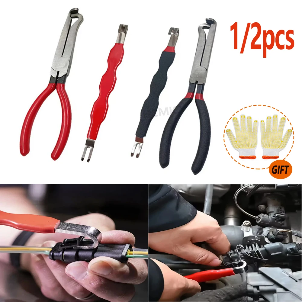 

1/2Pcs Automotive Electrical Terminal Connector Separator Removal Tool Automotive Wiring Harness Plug Removal Separation Tools