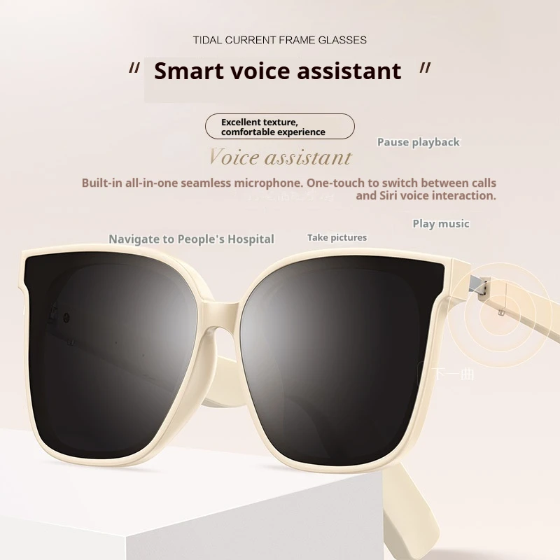 YJ008C نظارات شمسية ذكية بلوتوث، مستقطبة TR، صوت ستيريو ومساعد صوت، متعدد المشهد للاستخدام اليومي والخارجي #3