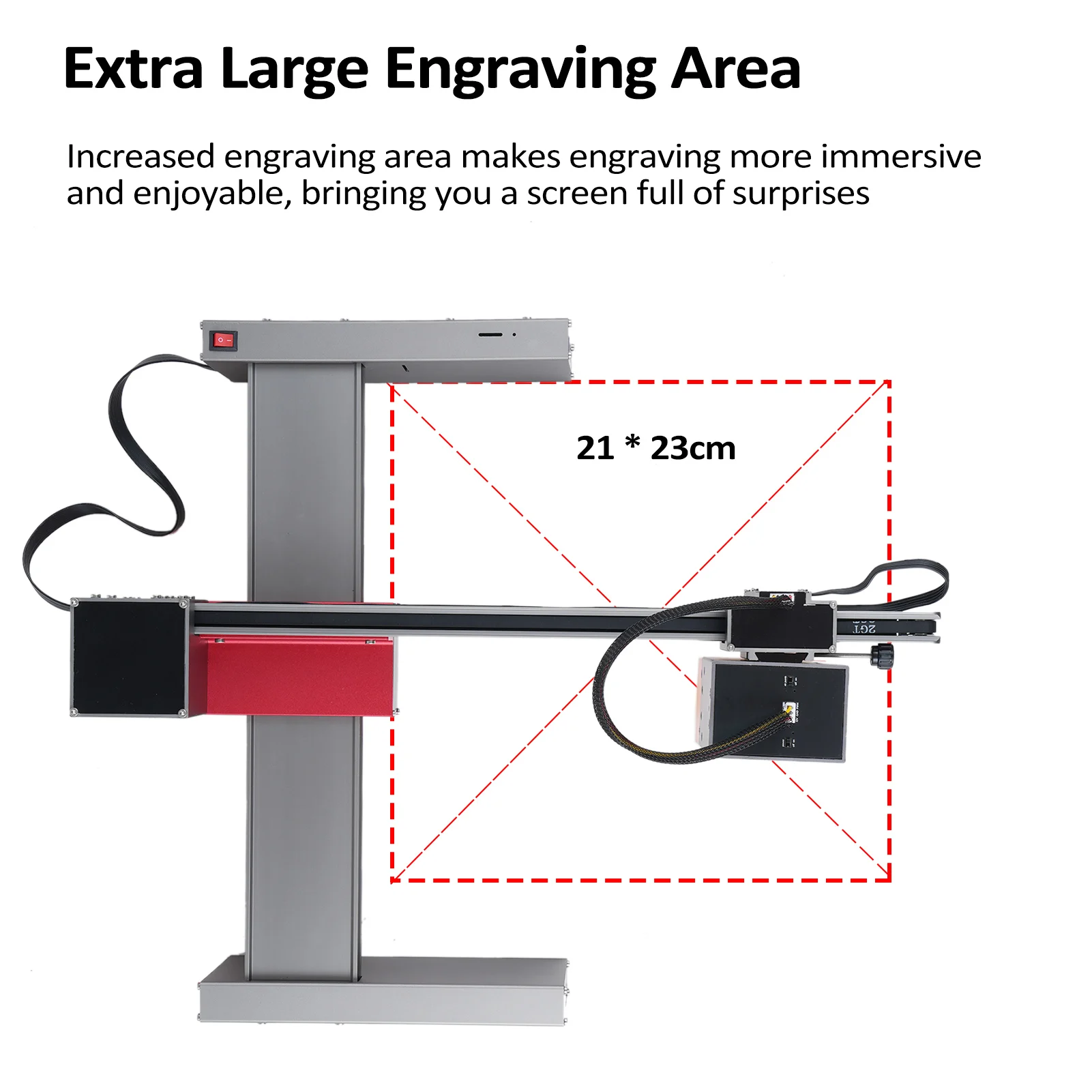 20W 80W Laser Engraver Laser Engraving Machine for Wood/Leather 210*230mm Beginner-friendly Laser Engraving Machine