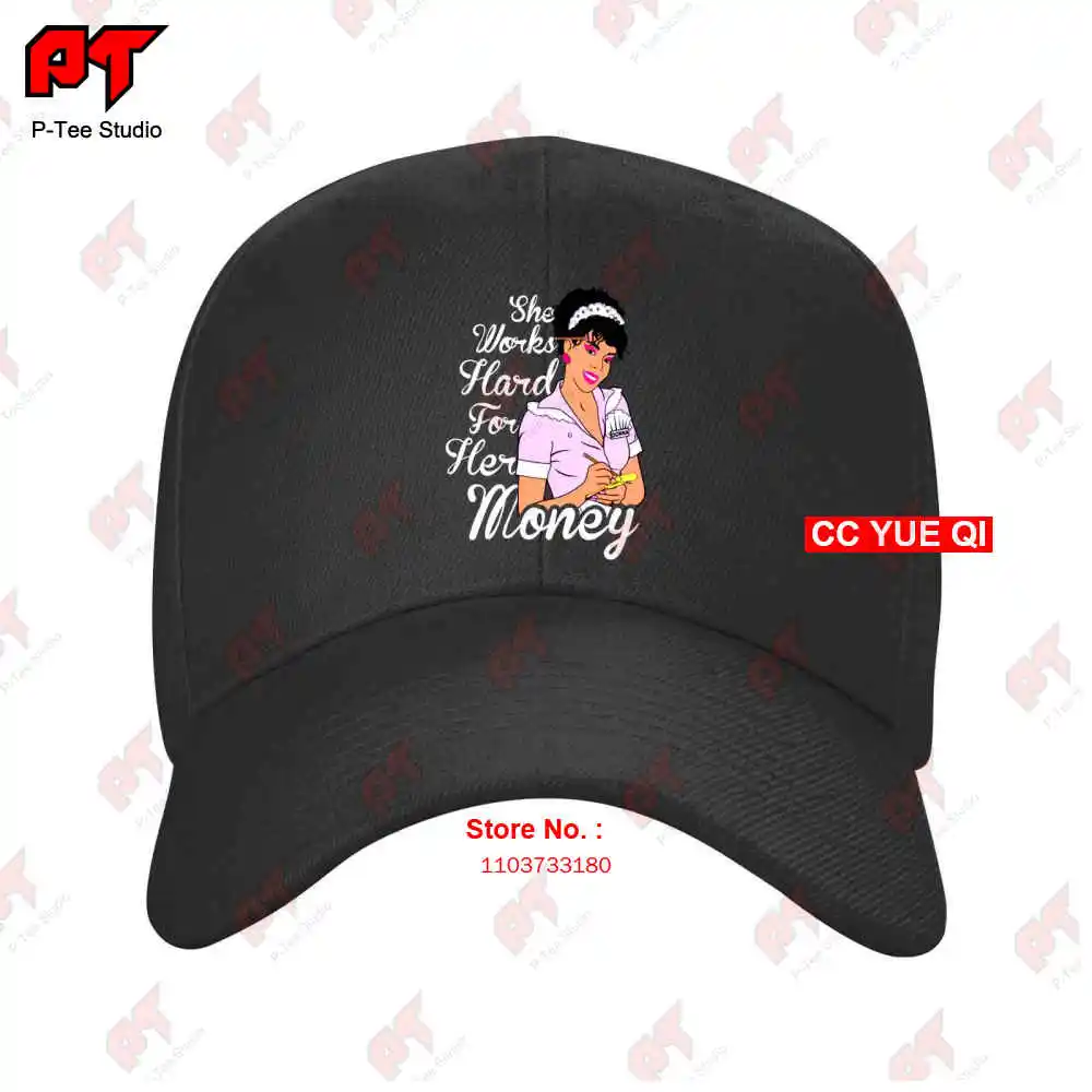 

Donnashe Works Hard Disco Cartoon Baseball Caps Truck Cap EO63