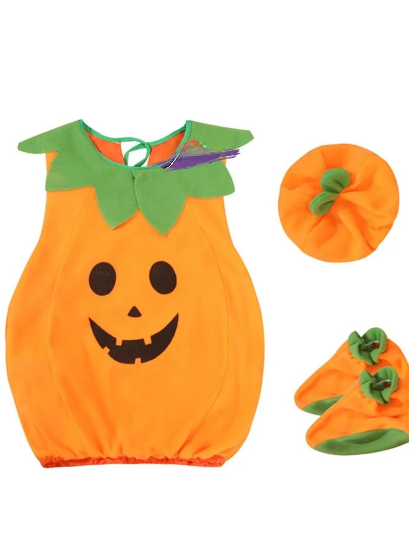 أزياء أداء الهالوين للأطفال على شكل يقطين وخضراوات كرتونية على شكل حيوانات دعائم للأولاد والبنات ملابس أداء لرياض الأطفال