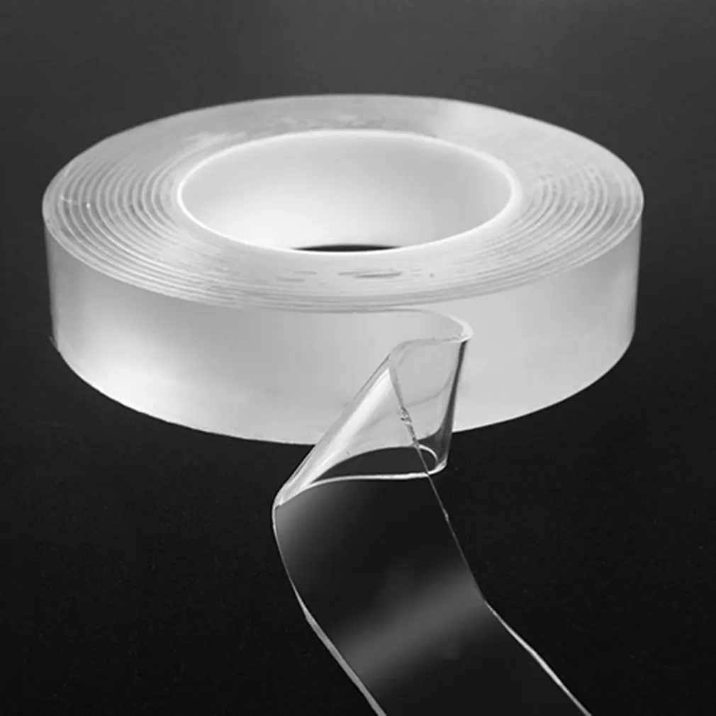 

Reusable Transparent Seamless Double-sided Tape Washable Double-sided Adhesive Glue Removable Clean Glue Household Dropshipping