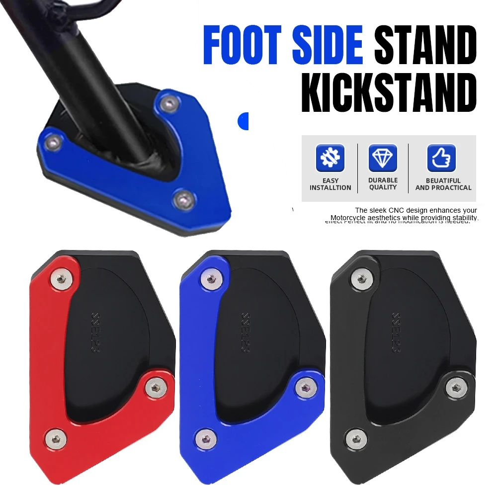 

Motorcycle Side Kickstand Stand Enlarge Extension Foot Pad Support For SUZUKI V-STROM 650/XT DL650XT VSTROM 650 DL650 2004 -2024