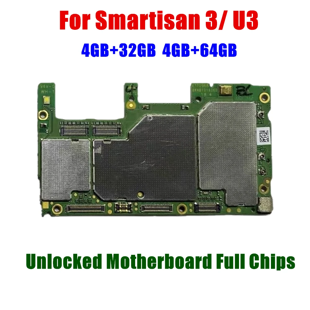 

Unlocked Main Mobile Board Mainboard Motherboard With Chips Circuits Flex Cable For Smartisan 3 U3