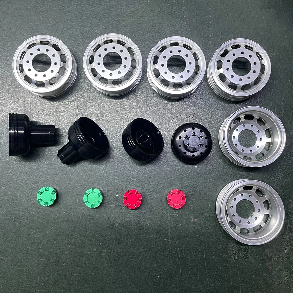 

2Pcs Metal Drive Front Rear Wheel Hubs for 1/14 Tamiya RC Dump Truck SCANIA 770S VOLVO 750 Mercedes-Benz ACTROS 3363 MAN Parts